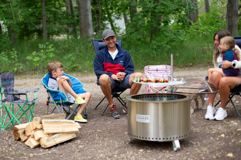 Coulee Outdoor Coulee Colorado XL Firepit with Grill and Post CCO-0025