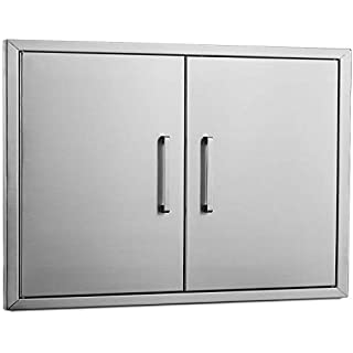 Blaze Outdoor Products: Stainless Steel Double Access Door with Paper Towel Holder - BLZ-AD40-R-SC