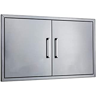 Blaze 25-Inch Stainless Steel Double Access Door - BLZ-AD25-R-SC