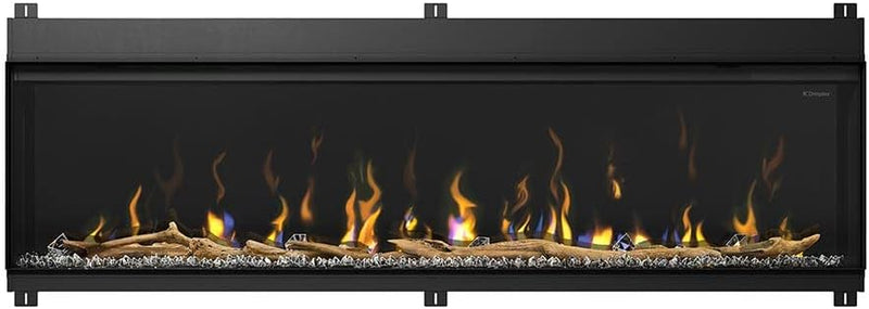 Dimplex IgniteXL Bold 74-in Built-in Linear Modern Electric Fireplace with Multiple Display Options, Multi-Colored Flames | XLF7417-XD