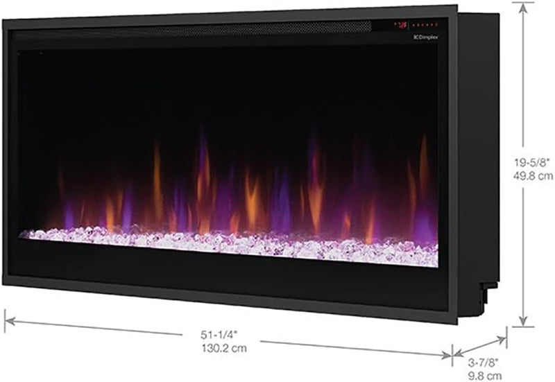 Dimplex 50 Inch Slim Built-in Linear Electric Fireplace | PLF5014-XS