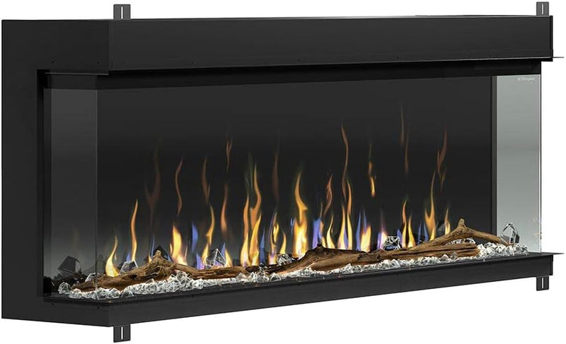 Dimplex IgniteXL Bold 74-in Built-in Linear Modern Electric Fireplace with Multiple Display Options, Multi-Colored Flames | XLF7417-XD