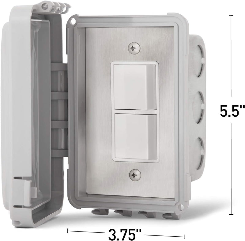 Infratech INF Input Regulator, Single Flush Mount Control W/Weatherproof Cover, 240 Volt, 14-4210