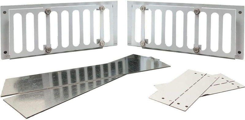 Firegear Paver Vent Kit with Mounting Plate and Lintel (PAVER-VENT-4-LNTS), 3.625 x 8-Inches