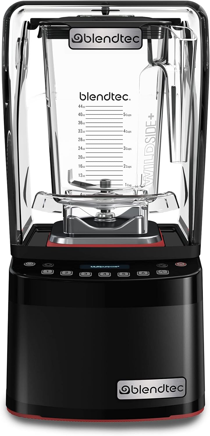 Blendtec Stealth 885 Commercial Blender, WildSide+ Jar, Self-Cleaning, 42 Pre-programmed Cycles, Black