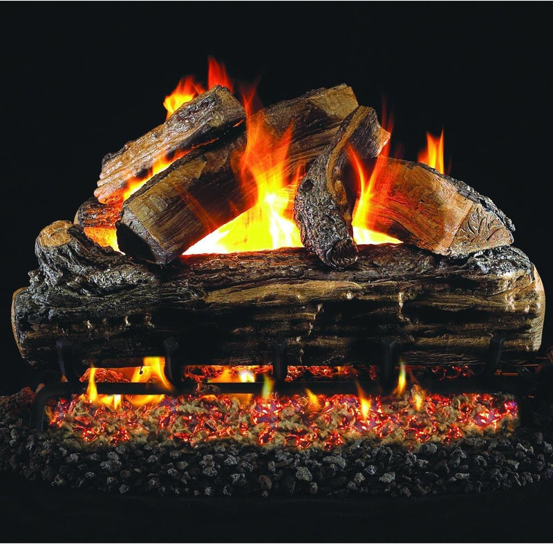 Peterson Real Fyre Rustic Oak Vented Gas Logs (HR-18) - 18-Inch