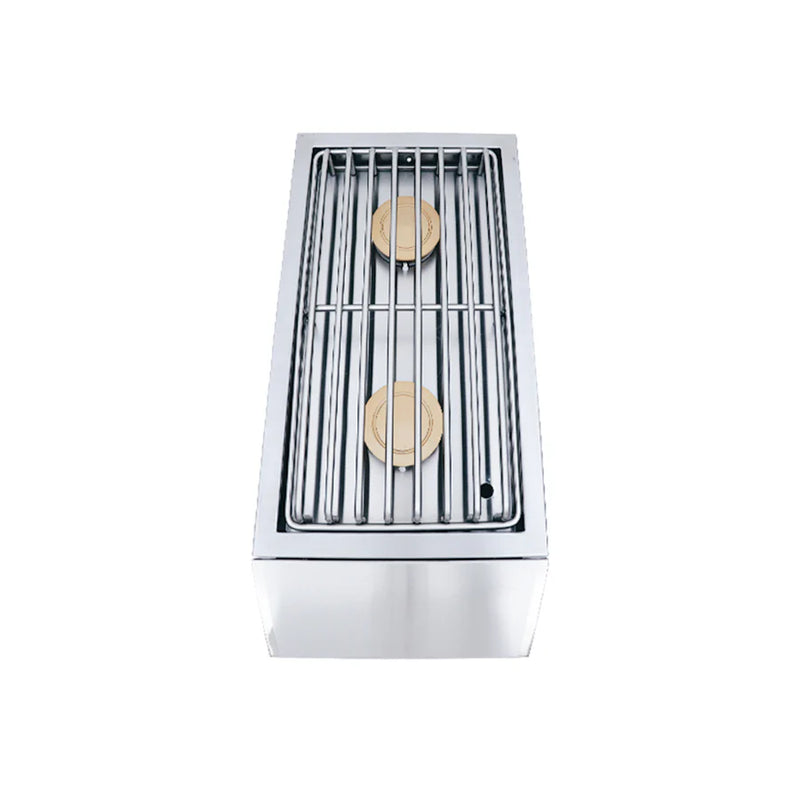 ARG Double Side Burner - ASBSSB LP Stainless Steel Dual Brass Burners