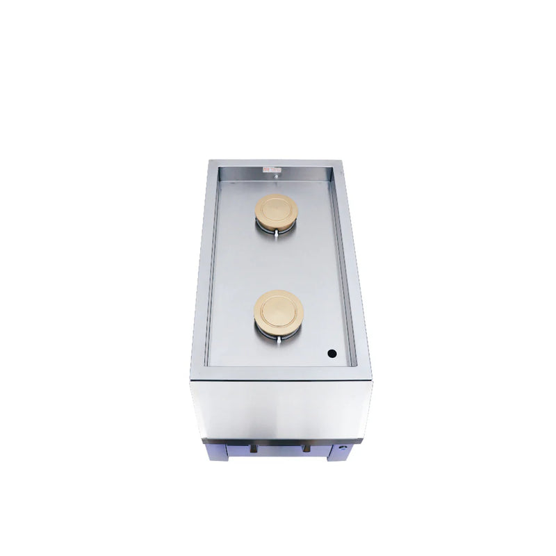 ARG Double Side Burner - ASBSSB LP Stainless Steel Dual Brass Burners