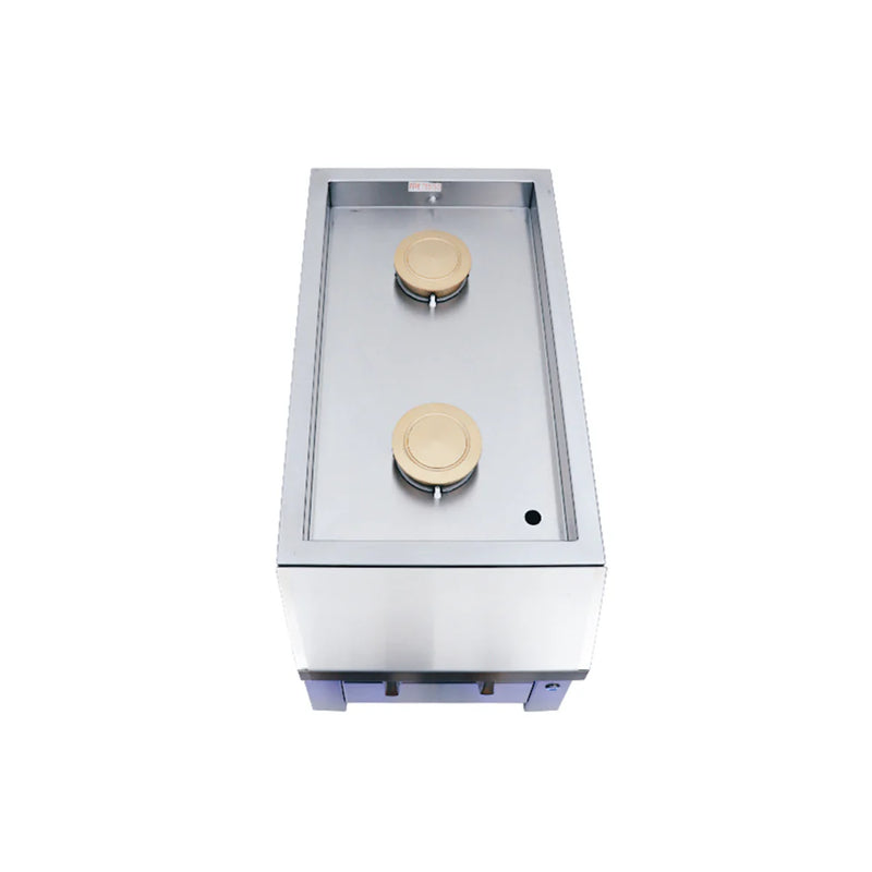 ARG Double Side Burner - ASBSSB LP Stainless Steel Dual Brass Burners