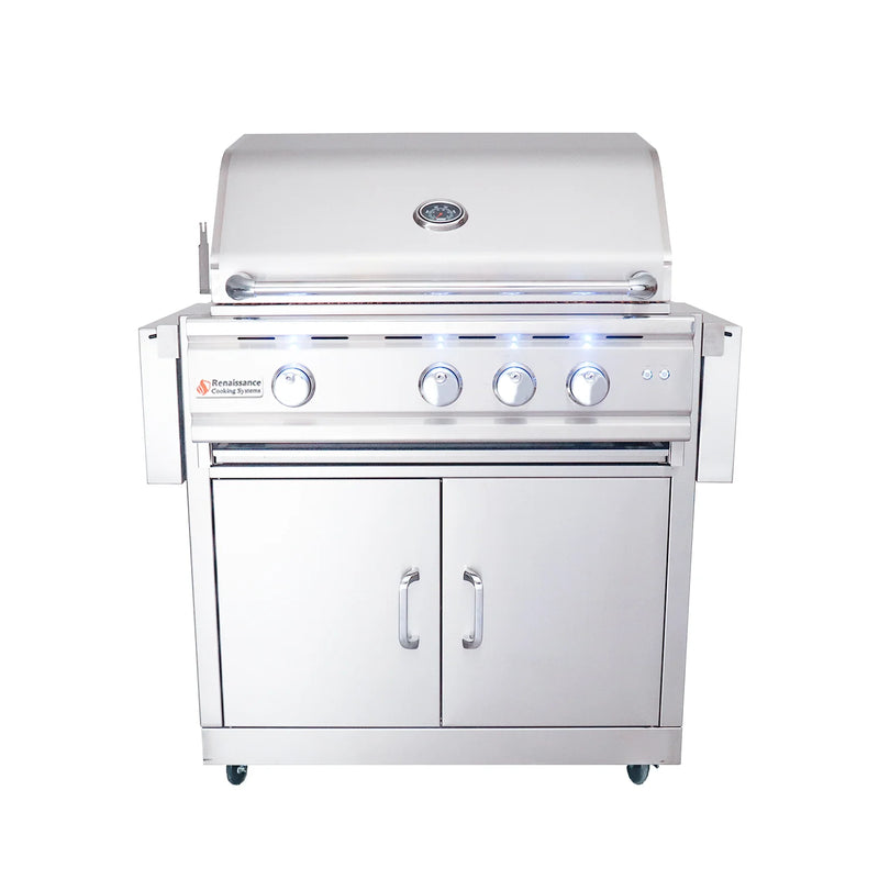 RCS 30" Cutlass Pro Freestanding Grill - RON30B CK LP