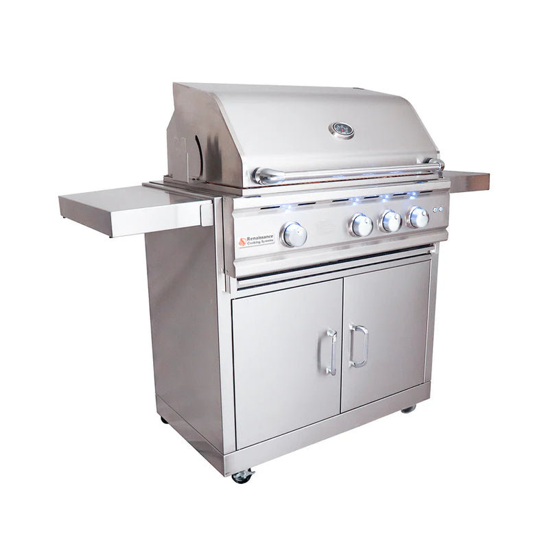 RCS 30" Cutlass Pro Freestanding Grill - RON30B CK LP