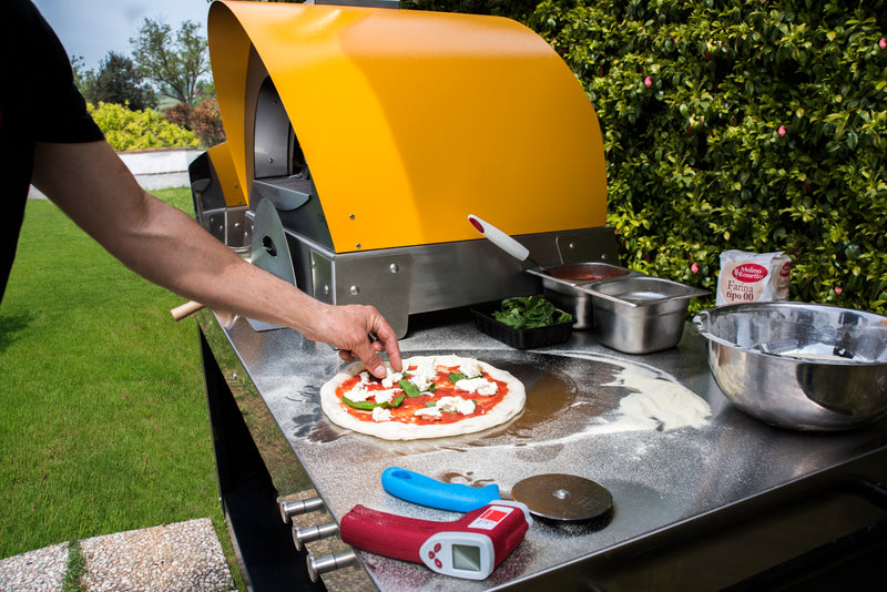 ALFA Ovens Pizza Oven Table, 28-Inch Stainless Steel Base & Prep Station Cart - SKU ACTAVO-MINI