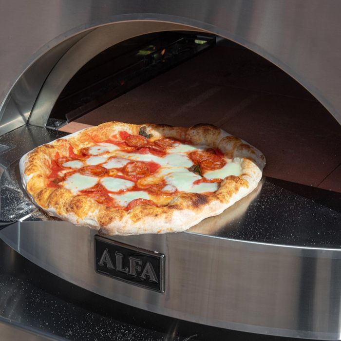 ALFA Classico 2 Pizze Propane Pizza Oven W/ Natural Gas Conversion Kit - Ardesia Grey - FXCL-2P-GGRA-U