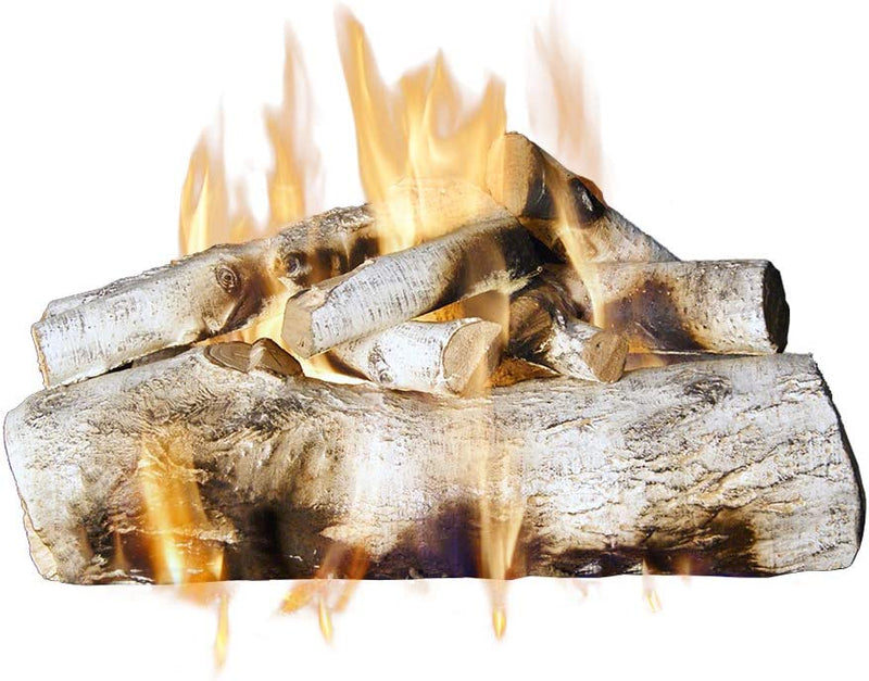 Peterson Real Fyre 18" Mountain White Birch Gas Logs - Logs Only - MBW-18
