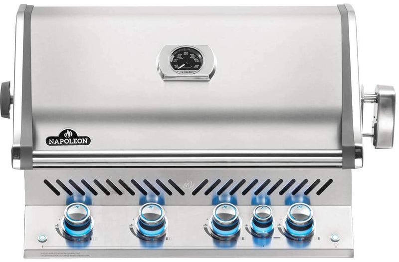Napoleon Built-in Prestige PRO 500 RB Natural Gas Grill Head, sq.in. + Infrared Infrared Rear Burner, Stainless Steel - BIPRO500RBNSS-3