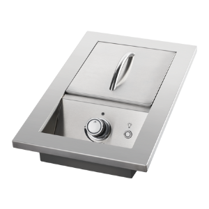 Napoleon Built-In 700 Series Single Range Burner With Stainless Steel Cover, Propane, Stainless Steel, 10-Inch Drop-In Burner - BIB10RTPSS