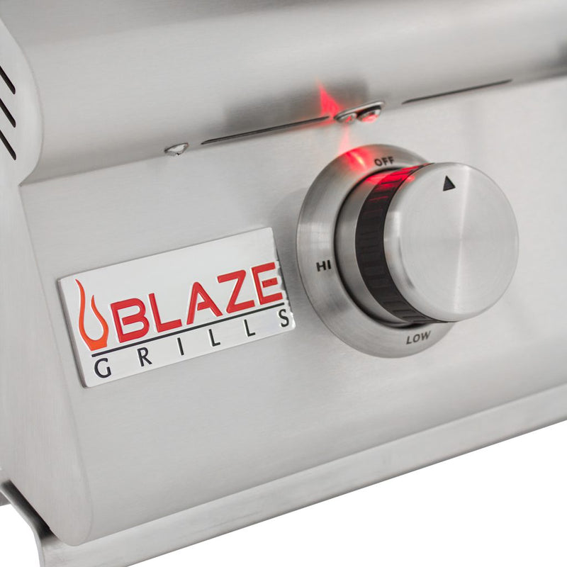 Blaze Premium LTE 32-Inch 4-Burner Built-in Natural Gas Grill with Rear Infrared Burner & Grill Lights - BLZ-4LTE2-NG